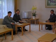 河野議長との会談