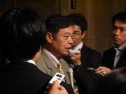 鳩山大臣辞任会見