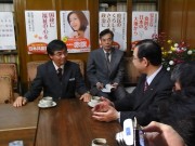 稲嶺市長との会談