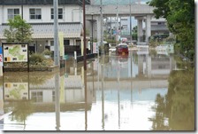 福知山市の冠水状況