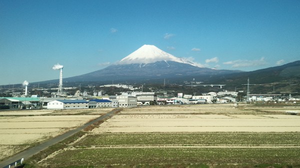 富士山と田園