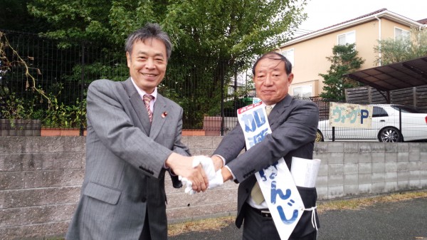 加藤氏と握手