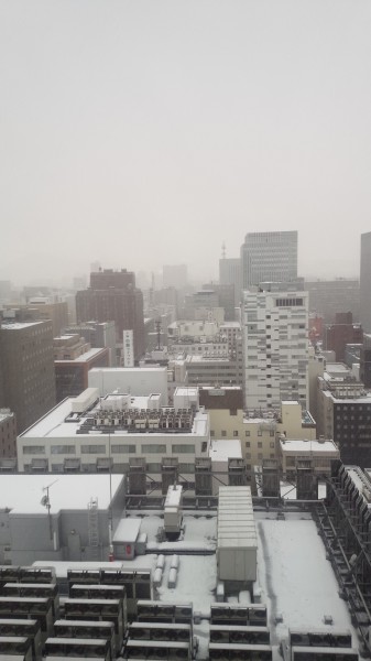 札幌雪模様