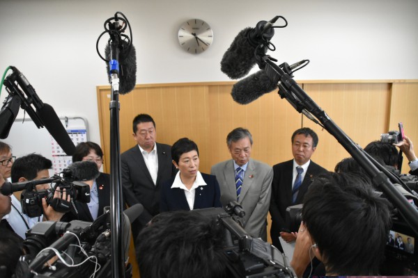 0614　国対委員長　新屋演習場ぶらさがり会見