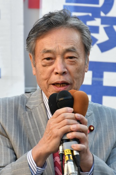 穀田4275　20191104　高知・共同宣伝　国対委員長揃い踏み